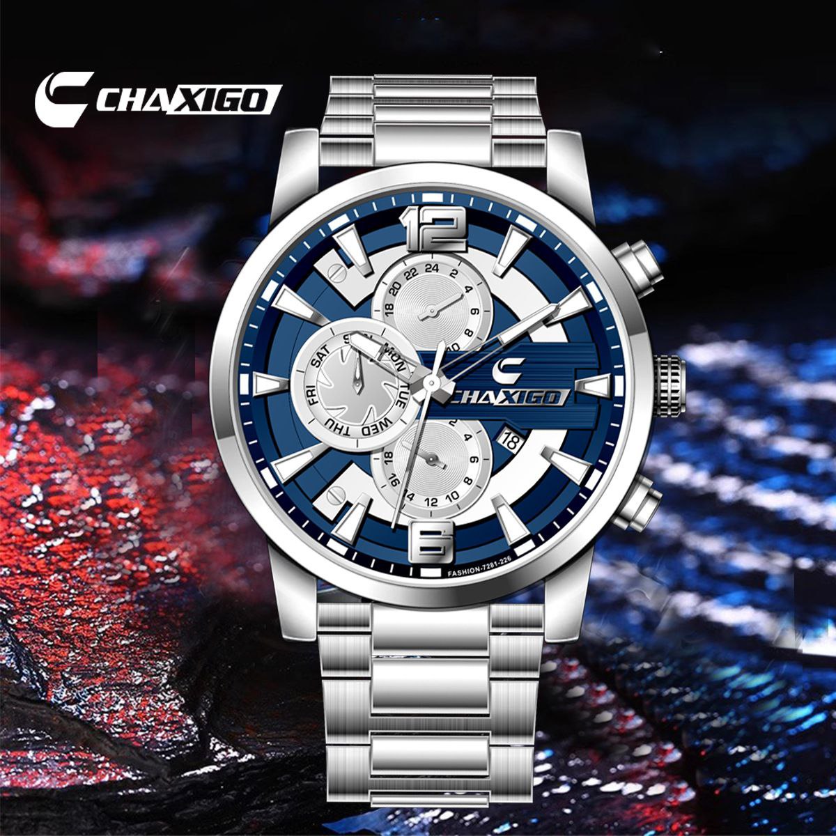 ساعت مچی مردانه با بند استیل، برند چاکسیگو، مدل دژاوو