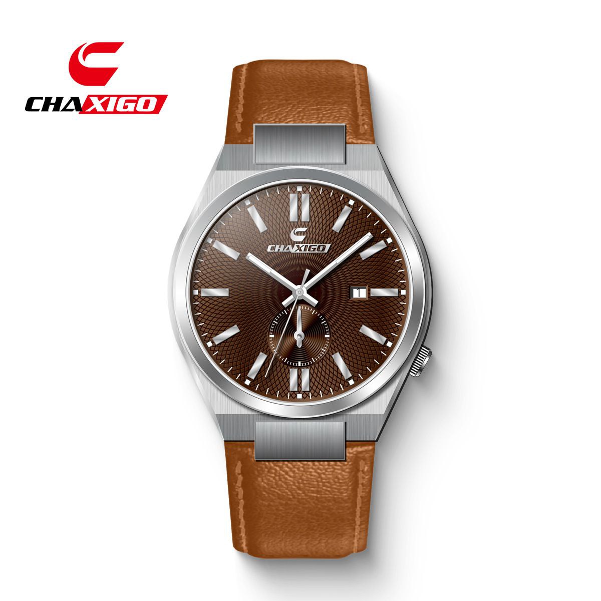 ساعت مچی مردانه بند چرمی چاکسیگو مدل دژاوو کلاسیک