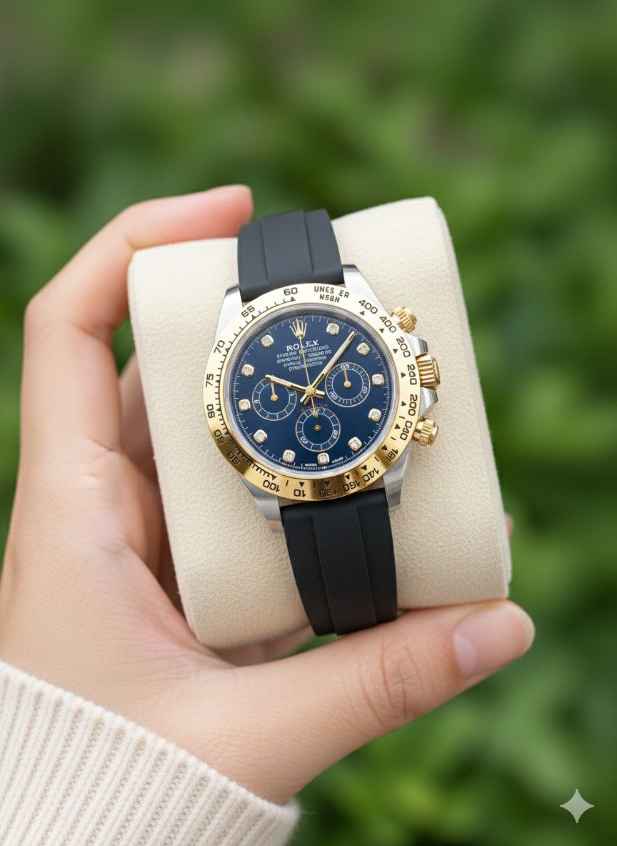 ساعت مچی مردانه رولکس ساب مارین Rolex Submariner بند رابر سه موتوره