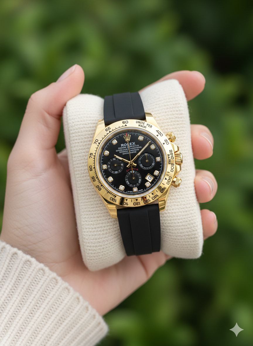 ساعت مچی مردانه بند رابر رولکس ساب مارین Rolex Submariner با کرنوگراف سه موتوره فعال