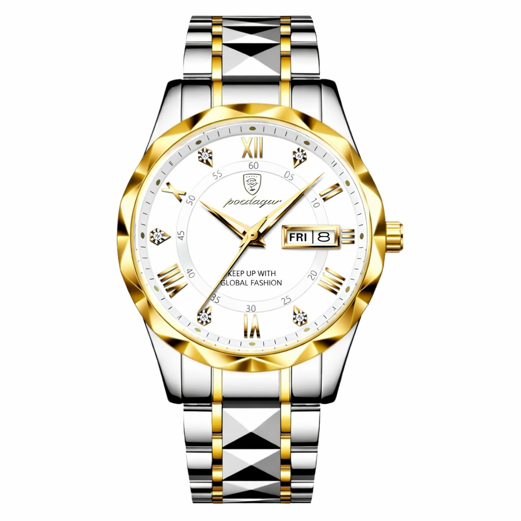 ساعت مچی مردانه بند استیل برند پوداگار POEDAGAR مدل 306 با قابلیت ضدآب