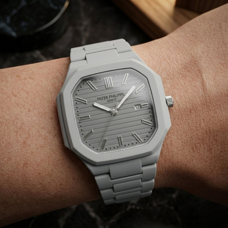 ساعت مچی مردانه پتک فیلیپ PATEK PHILIPPE بند کربنی خاص و کلاسیک