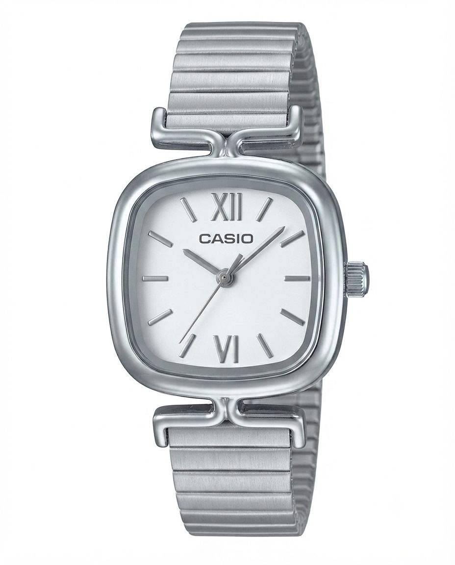 ساعت مچی زنانه کاسیو CASIO کرکره ای مربعی